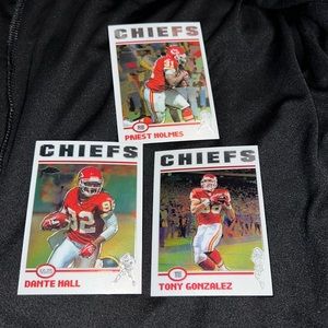 Kansas City Chiefs 3 Topps Chrome football cards 2004